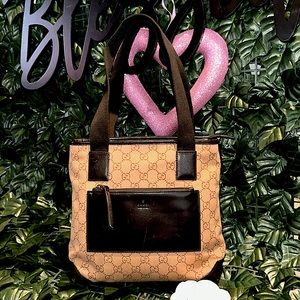 Gucci Tote Bag Brown Canvas  made in Italy serial 288931705